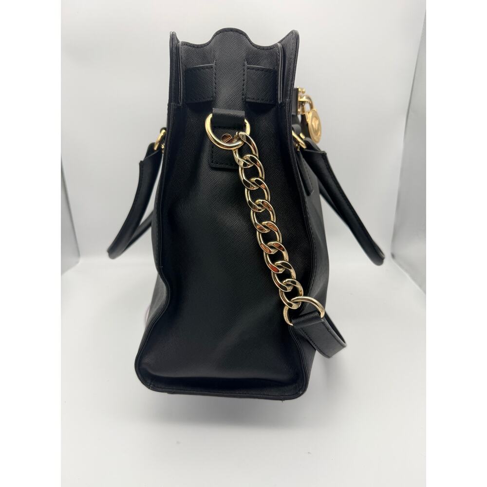 Michael Kors Hamilton Large N/S Tote – Black Saffiano Leather & Gold Hardware - Picture 16 of 16